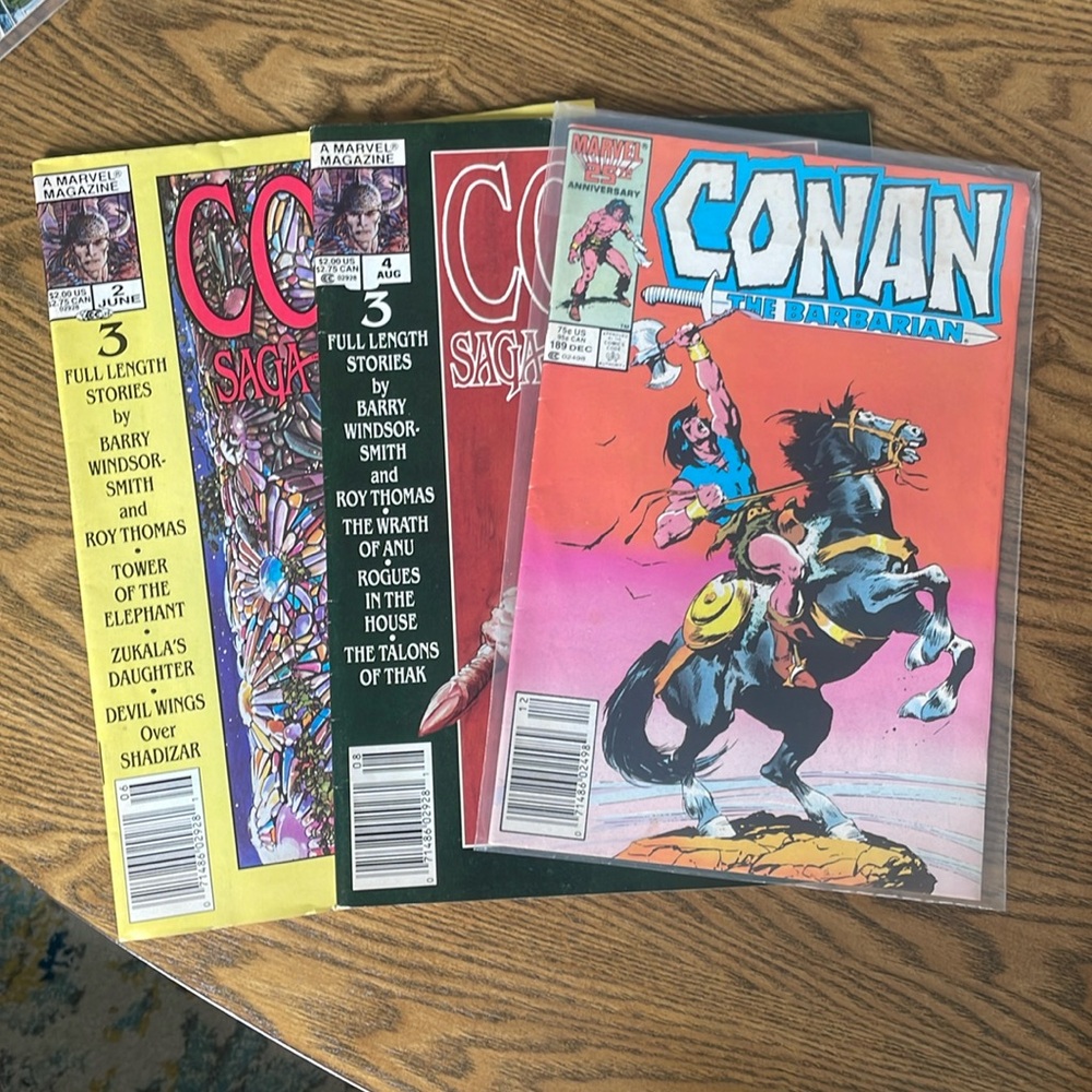 Conan Saga Conan The Barbarian Marvel Comics 1987